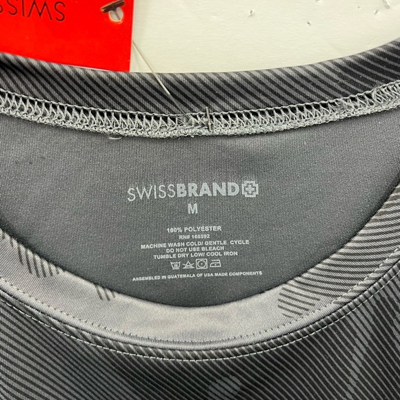 SWISS BRAND, MENS MEDIUM, BLACK CAMOUFLAGE, T-SHIRT - Picture 7 of 9